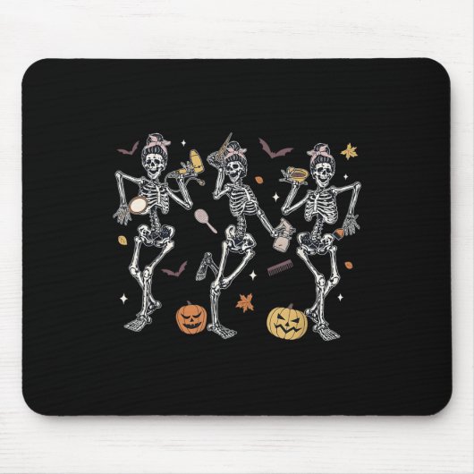 Tapis De Souris Coiffeur effrayant Équipe de fantômes Coiffeur Hal (Devant)