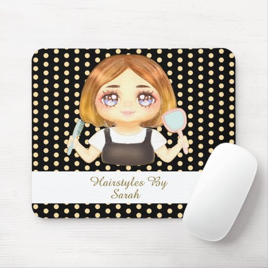 Tapis De Souris Coiffeuse de salon (Avec souris)