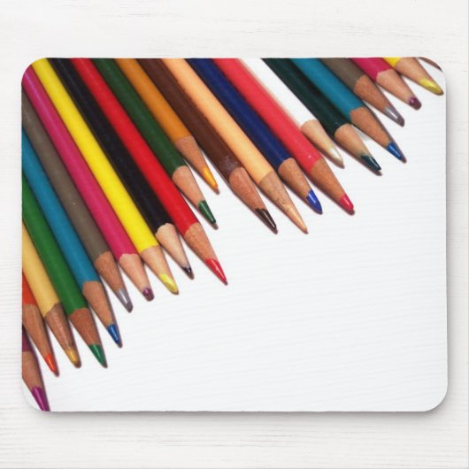 Tapis De Souris Coin crayon coloré (Devant)