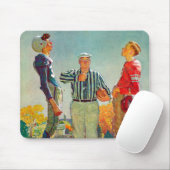 Tapis De Souris Coin Toss par Norman Rockwell (Avec souris)