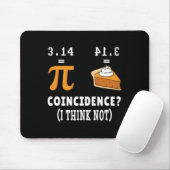 Tapis De Souris Coïncidence Pas Pi Pie Math Mème Math Geek Nerd Pi (Avec souris)