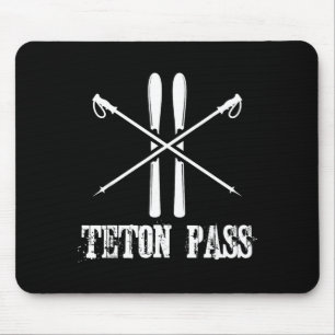 Tapis De Souris col Teton Wyoming skieur ski nordique alpin