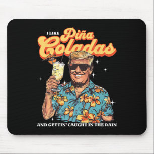 Tapis De Souris Coladas Donald Trump Vacances d'été Hawaii Beach