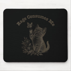 Tapis De Souris Colère Me Consume Chat