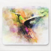 Tapis De Souris Colibri à l'aquarelle (Devant)