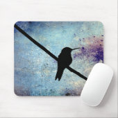Tapis De Souris Colibri de Grunge (Avec souris)
