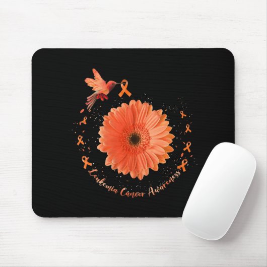 Tapis De Souris Colibri Orange Tournesol Leucémie Cancer Aware (Avec souris)