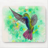 Tapis De Souris Colibri - peinture acrylique (Devant)