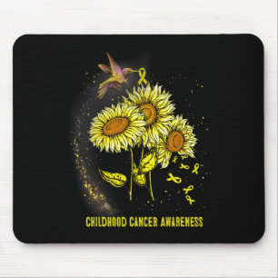 Tapis De Souris Colibri Tournesol Sensibilisation au cancer infant