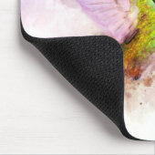 Tapis De Souris Colibri volant avec fleur Aquarelle - 03 (Coin)