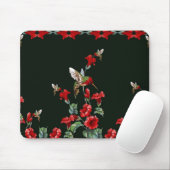 Tapis De Souris Colibris et roses (Avec souris)