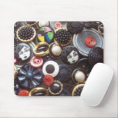 Tapis De Souris Collage de bouton d'aileron (Avec souris)