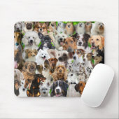 Tapis De Souris Collage de chiens (Avec souris)