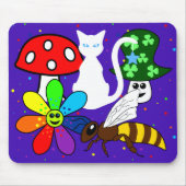 Tapis De Souris Collage de dessin animé Mousepad (Devant)