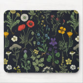 Tapis De Souris Collage de fleurs sauvages (Devant)