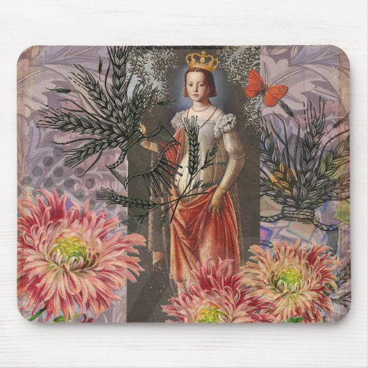 Tapis De Souris Collage de la déesse céleste Vierge : Céleste vint (Devant)