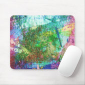 Tapis De Souris Collage de média mixte du Dragonfly (Avec souris)