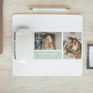 Tapis De Souris Collage de monnaie moderne photo papa meilleur cad