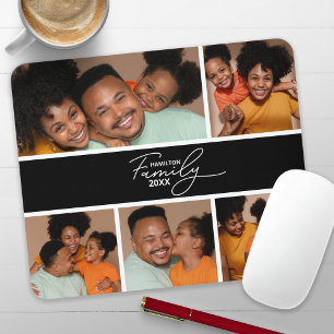 Tapis De Souris Collage de photos de famille moderne
