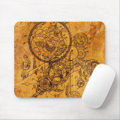 Tapis De Souris Collage de rouages (Avec souris)
