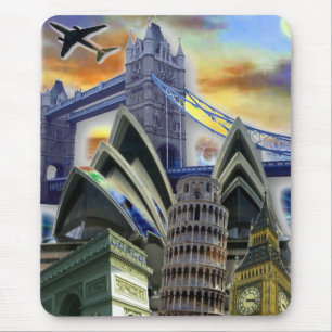 Tapis De Souris Collage des monuments de Mousepad