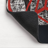 Tapis De Souris Collage en rouge (Coin)