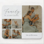 Tapis De Souris Collage familial Rustique moderne personnalisé Mou<br><div class="desc">Cadeau photo personnalisé conçu par Berry Berry Sweet. Visitez notre site à www.berryberrysweet.com pour des articles de papeterie modernes et des cadeaux personnalisés.</div>