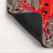 Tapis De Souris Collage Lézard Rouge (Coin)