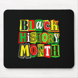 Tapis De Souris Collage mois de l'histoire des Noirs drôle afro am