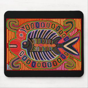 Tapis De Souris Collage Mola Indien Kuna