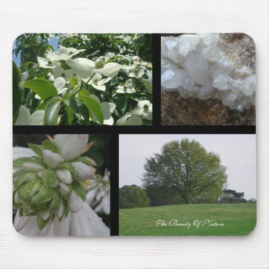 Tapis De Souris Collage Mousepad de beauté de natures (Devant)