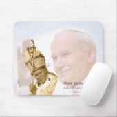 Tapis De Souris Collage Mousepad de Pape Jean Paul II (Avec souris)