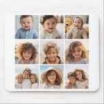 Tapis De Souris Collage photo de 9 Carrés - noir et blanc<br><div class="desc">Design noir et blanc - Utilisez vos photos sans cadres sur celui-ci ! Ajoutez vos photos et instantanés préférés à cette bande pour un garde-mémoire amusant. Une façon artistique d'afficher vos meilleures photos de partage.</div>