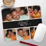Tapis De Souris Collage photo de famille moderne<br><div class="desc">Transformez votre espace de travail à l'aide d'un pavé de souris personnalisé à l'aide de ce modèle de montage photo dynamique. Ajoutez sans effort vos photos préférées,  l'année,  votre nom de famille et tout texte personnalisé que vous désirez. Faites-le le vôtre !</div>
