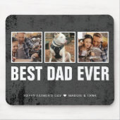 Tapis De Souris Collage photo de Keepsaké Best Papa Ever Fête des  (Devant)
