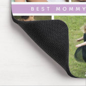 Tapis De Souris Collage Photo de Maman Moderne Violet (Coin)