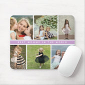 Tapis De Souris Collage Photo de Maman Moderne Violet (Avec souris)