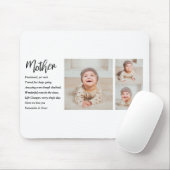 Tapis De Souris Collage Photo & Meilleure Mère Citation Beau Cadea (Avec souris)