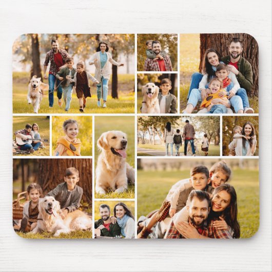 Tapis De Souris Collage photo moderne unique 12 (Devant)