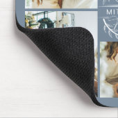 Tapis De Souris Collage photo numérique moderne Monogramme personn (Coin)