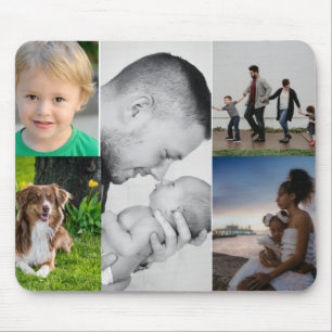 Tapis De Souris Collage photo personnalisé 5