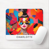 Tapis De Souris Collage photo Pop Art (Avec souris)