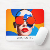 Tapis De Souris Collage photo Pop Art (Avec souris)