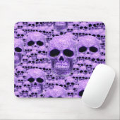 Tapis De Souris Collage pourpre celtique de crâne (Avec souris)