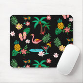 Tapis De Souris Collage tropical (Avec souris)