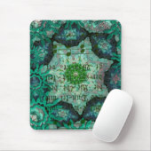 Tapis De Souris Collage vert (Avec souris)