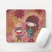 Tapis De Souris Collecte des châtaignes Mousepad (Avec souris)