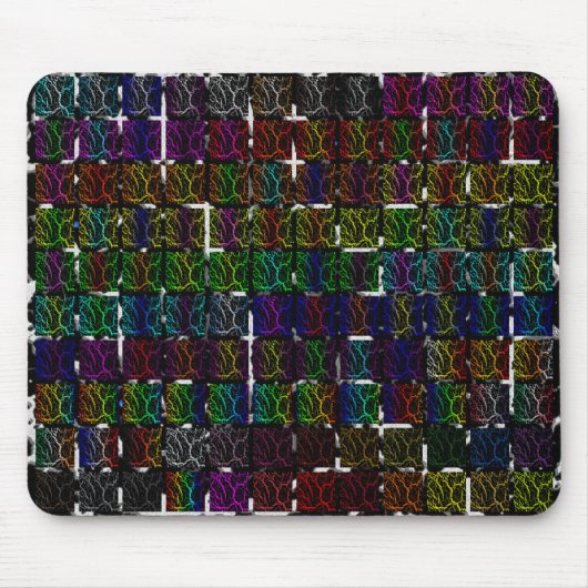 Tapis De Souris Collection de lave de l'espace fissuré (Devant)