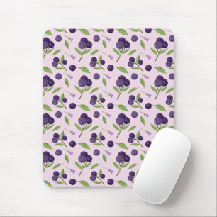 Tapis De Souris Collection de Motifs de paniers de fruits - bleuet