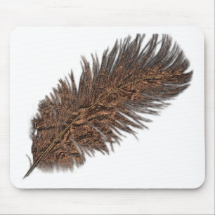 Tapis De Souris Collection de plumes de cuivre